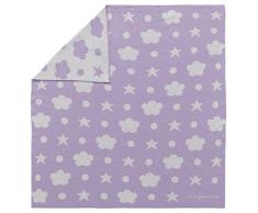 Couverture réversible mauve en coton italien pour bébé - Lorena Canals - BLC9