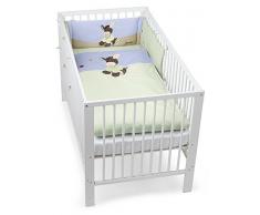 Sterntaler Parure de Lit, Oreiller, Couverture et Tour de Lit, Emmi lÂne, Âge : Dès la Naissance, Vert/Bleu