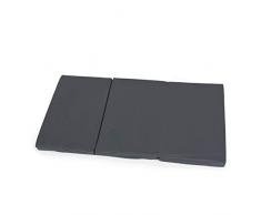 Hauck Sleeper XL, Matelas pour Lit Parapluie 120 x 66 cm, Épaisseur 6 cm, Matelas Pliant en 3 Parties, Matériaux Respirants Et Lavables, Sac de Transport Inclus, Gris