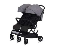 Knorr-baby 888550 Poussette double Twin-Easy-Fold Gris