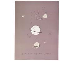 Bimbi Casual Lot de 4 stickers muraux décoratifs 151 Planet 507 06 Unisexe