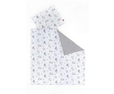 Linden 08685 Parure de lit pour bébé Gris 80 x 80 cm