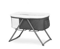 Hauck Dreamer Berceau Cododo Lit Parapluie avec Matelas Pliant et Pochette Jouets Fonction de Balancoire Pliable de la Naissance à 9 kg - Gris