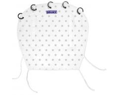 The Original Dooky Pare-soleil 100 % en coton, universel pour poussette et landau, facile à monter avec anneaux, respirant, protège toujours du soleil 40 + SPF, répare du vent et de la pluie, réglable avec velcro Menta e Grigio Chevron