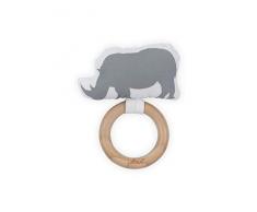 Jollein Anneau de dentition Ø 7 cm Safari Gris pierre, anneau de dentition Ø 7 cm Safari Gris pierre, anneau de dentition Ø 7 cm Safari Gris pierre, DE