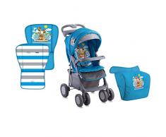 Lorelli Foxy Poussette Citadine/Canne avec Couvre Jambes Bleu