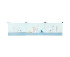 NATTOU Tour de Lit pour Lit dEnfant Tim/Tiloo Bleu 60-70 cm 180 × 40 × 3 cm