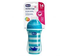 Chicco Thermo Active Gobelet avec bec verseur fin et thermorésistant Bleu 14 m+