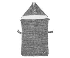 Meyco 2740080 Chancelière en velours avec doublure en relief Gris