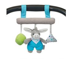 Sterntaler Arche dÉveil avec Fermeture Velcro, Avec Erik lÂne, Hochet Inclus, Âge : Dès la Naissance, Bleu/Vert