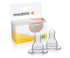 Medela - Tétines sans BPA - Débit Faible (S) - Lot de 2