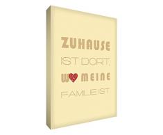 Little Helper HMEFAM128-20G Feel Good Art Toile pour décoration murale Blanc crème 40 x 30 cm