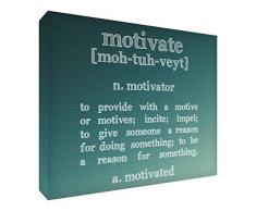 Feel Good Art Diamant poli Symboliquement/Souvenir en design moderne pour la maison ou le bureau de la collection Motivation (15 x 21 x 2 cm, grand, bleu sarcelle)