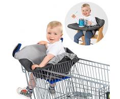 Reer 85031 Housse de protection pour siège de caddie et chaise haute Gris 150 g