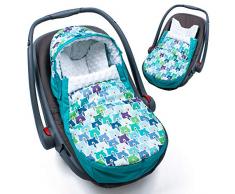 Sevira Kids - Chancelière - turbulette universelle - imperméable - pour la poussette ou siège auto - Bears - Ice