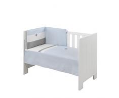 Belino Elba – Couvre-lit + protecteur pour berceau 60 x 120 cm bleu