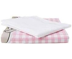 Italbaby Hello Pony Parure de lit, Rose