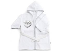 Italbaby Lovely Peignoir en éponge pour bébé 6-18 mois Blanc 550 g