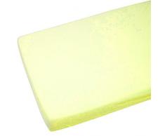 Lit pour enfant/Junior 100% coton jersey Drap-housse Citron 140 x 70 cm