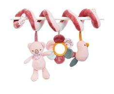 Nattou Spirale de Jeu avec Peluches Suspendues, Iris et Lali, 40 x 24 x 11 cm, Rose
