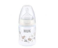 Nuk First Choice + Biberon avec tétine en silicone 0-6 mois 150 ml - Modèle Aléatoire