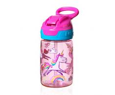 Nuby Tritan Sippy Cup, Incredible Gulp Active Tasse pour tout-petits, 360 ml, Licorne Rose