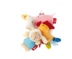 Lot de 4 Mini Peluches à Suspendre Animaux de la Ferme Sigimix