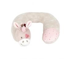 Nattou Coussin de Nuque Licorne Jade, Pour Bébés dès 3 Mois, Nina, Jade et Lili, Beige/Rose
