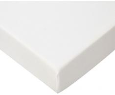 Drap housse Coton Bio pour lit une place 90x190 / 90x200 - Blanc