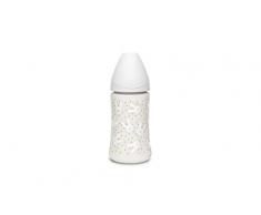 Suavinex Biberon Tetine Ronde Débit 3 Vitesses Lapin Gris 270 ml 1 Unité