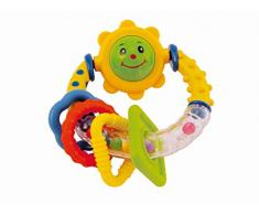 Bieco - 41000450 - Hochet - Sonnette - Hochet avec soleil - Anneau de dentition - Jouet de moto pour bébé et enfant - Multicolore - 60 g