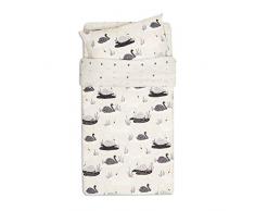 Fun with mum DUV-SET-135-SWA-PRI Parure de lit et coussin Multicolore