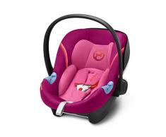 CYBEX Gold Siège Auto Coque pour Bébé Aton M i-Size, Réducteur Nouveau-Né Inclus, Pour les Enfants de 45 cm à 87 cm, 13 kg max., Passion Pink