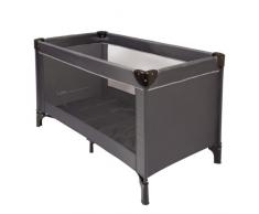 Nattou Lit parapluie pour bébés avec housse de transport, 120 x 60 x 75 cm, 100 % polyester, Gris