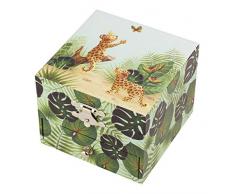 TROUSSELIER - Savane - Boîte à Trésors & Bijoux Musicale - Idéal Cadeau Enfant - Musique La Belle au Bois Dormant de Tchaikovsky - Colori Vert