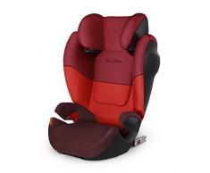 CYBEX Silver Siège Auto Solution M-Fix SL, Adapté aux Voitures Avec ou Sans Isofix, Groupes 2/3 (15-36 kg), De 3 Ans à 12 Ans Environ, Rumba Red