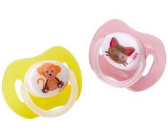 Mebby Sucette Anatomique en Silicone Modèle Garçon 12+ Mois avec Dessin Abstrait-X 1