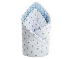 Minky Couverture anti-insectes 100% coton 75 x 75 cm Double face douce et multifonctionnelle pour bébé