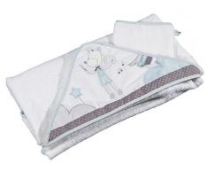 Sauthon Luluchéri Cape de Bain Bébé Bleu