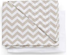 Italbaby 020.1006-005 Parure de lit 3 pièces Zigzag Gris