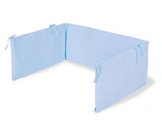 Pinolino Tour de lit avec fermeture à glissière en tissu éponge pour lit (Bleu clair)