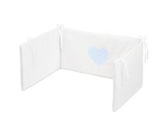 Babybay Lit Bébé Tour de lit piqué blanc applikaion Couronne perle)