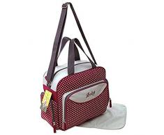 GMMH De 3 pièces Sac À Langer Mallette Médicale Sac Pour Couches Sac À Langer Choix De Couleurs bordo 2140