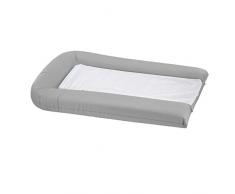 DOMIVA Matelas à Langer PVC avec 2 Éponges Amovibles Gris Perle
