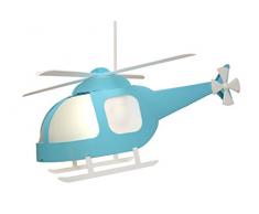 R&M Coudert Hélicoptère Lampe Suspension Enfant Turquoise
