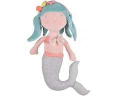 Tikiri TR-95750 Peluche Sirène, Fairytales, Coton-Bio, 30 cm