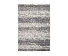 Lalee Tapis Harmony 400 Silver 100% PP Heatset Frisee 160 x 230 cm, 100% polypropylène, Argenté