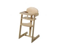 Schardt Chaise Haute - Bébé en Hêtre Massif - Maxim - Naturel