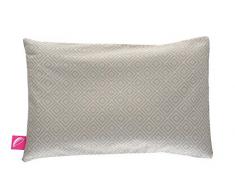 Oreiller pour bébé - Oreiller pour enfant - 35 x 40 cm - Certifié Öko-Tex Standard 100 - Housse amovible en 100% coton - Carré apricot
