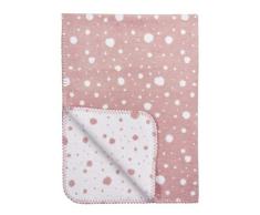 Meyco 1551030 DOTS Couverture pour bébé Rose 120 x 150 cm